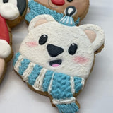Polar Bear Ornament Cookie Cutter, Christmas Cookie Cutter