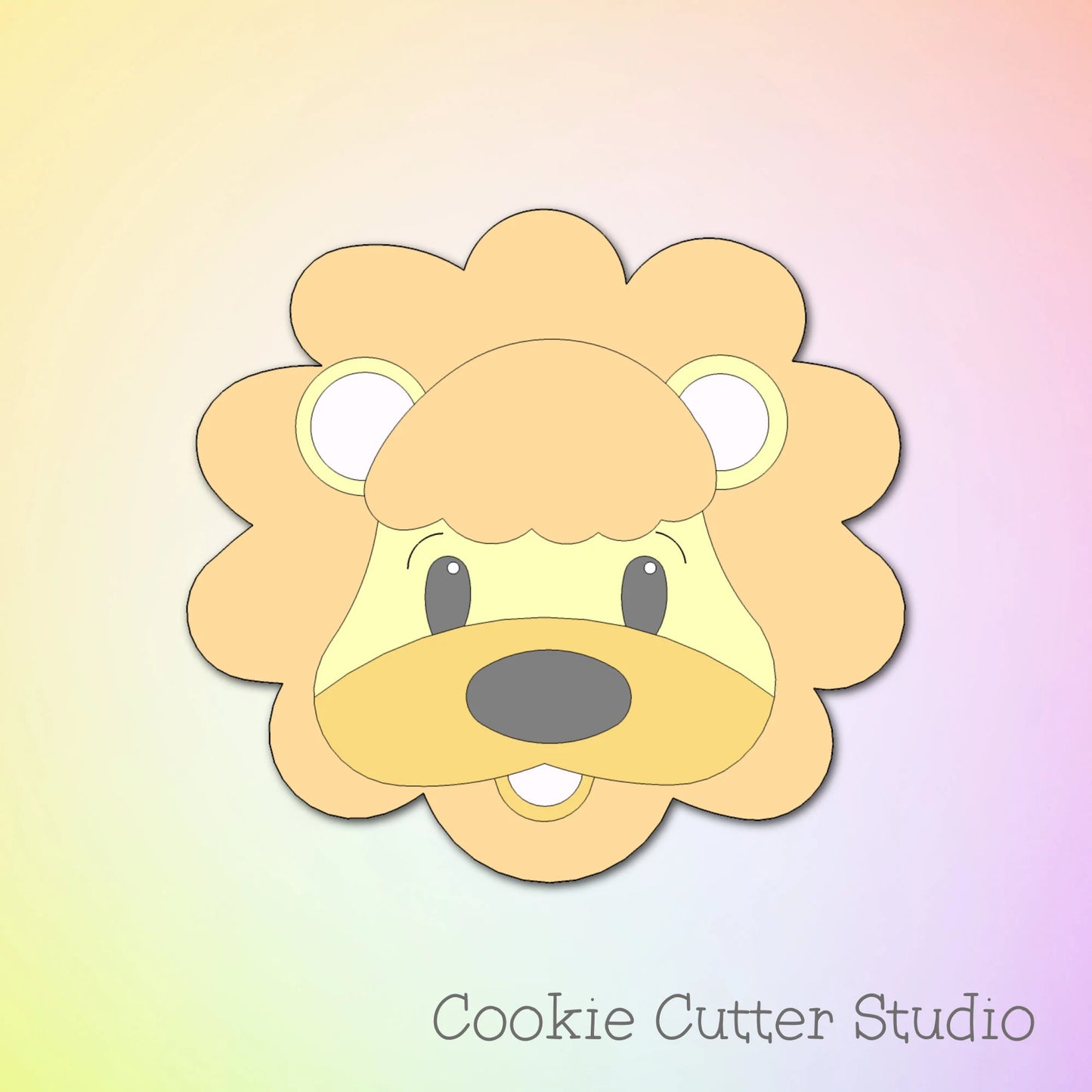 Classic Lion Head Cookie Cutter