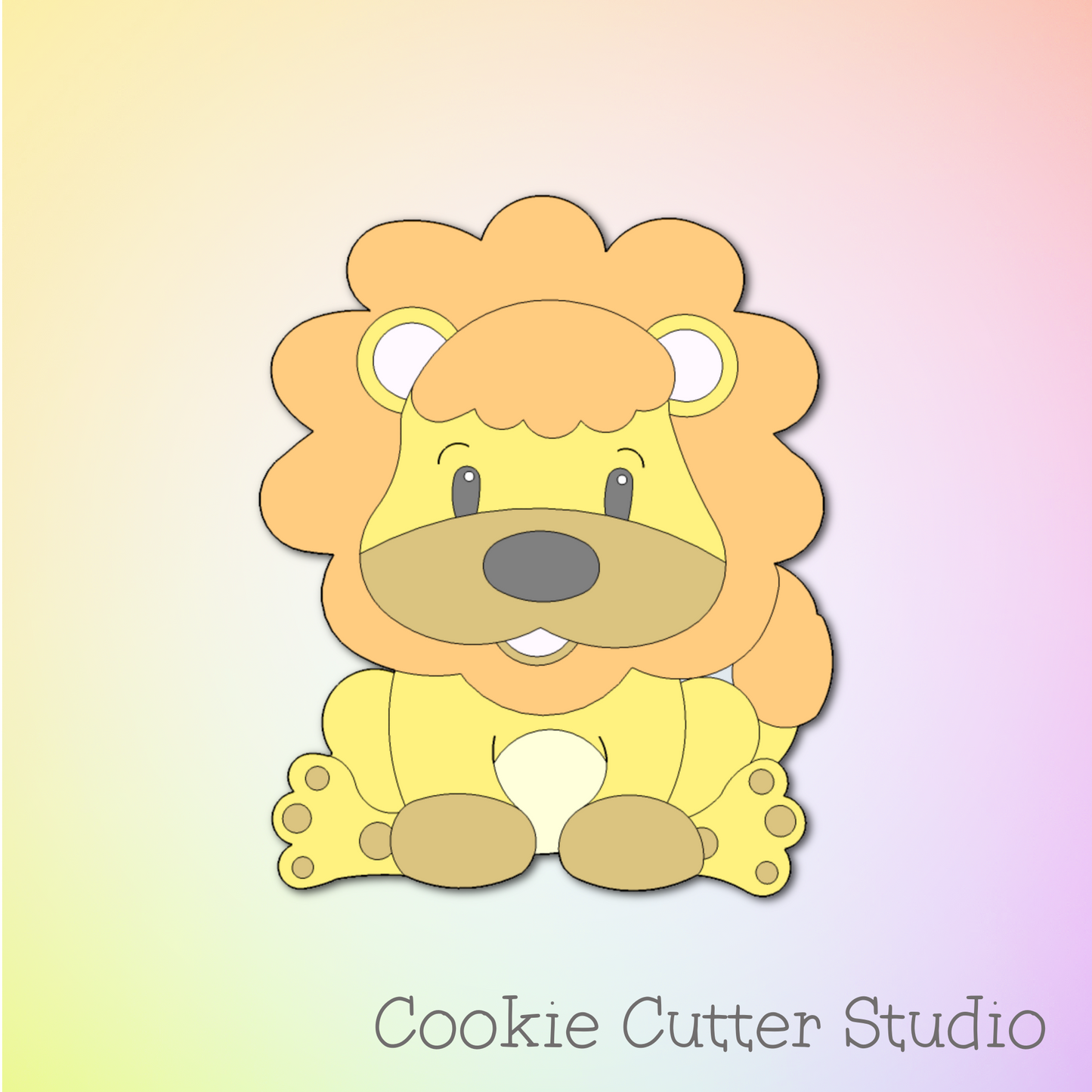 Classic Lion Full Body Cookie Cutter