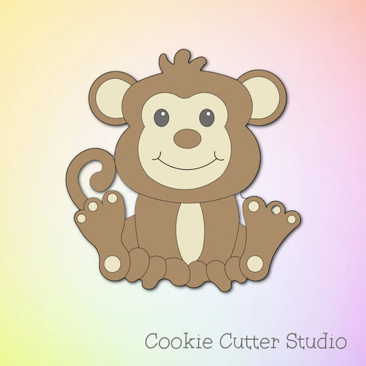 Classic Monkey Full Body Cookie Cutter