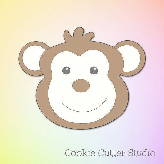 Classic Monkey Head Cookie Cutter