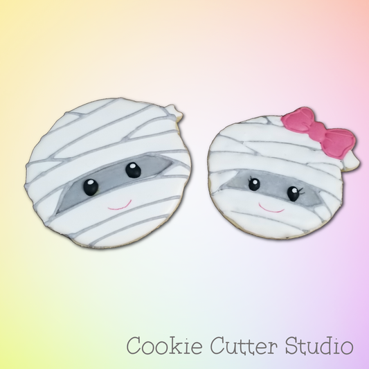 Mummy Boy & Girl Cookie Cutters, Halloween Cookie Cutter