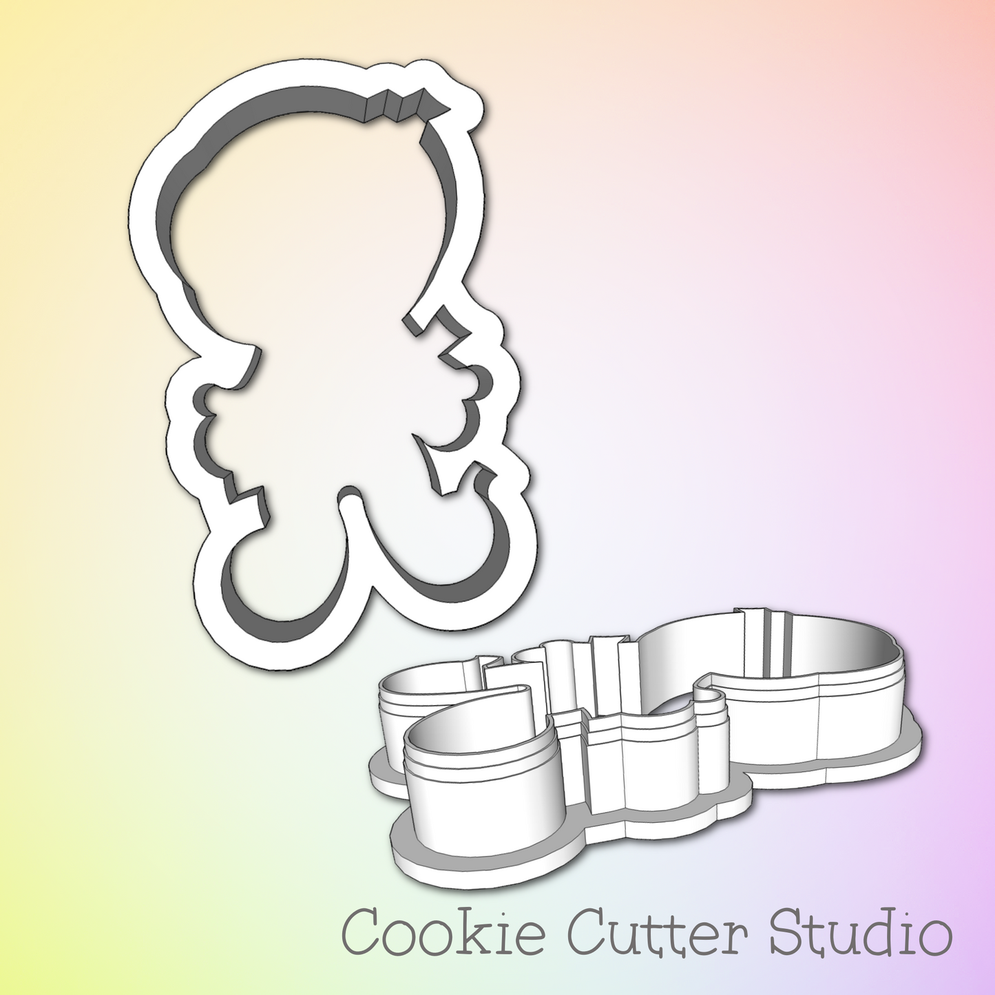 Mummy Boy Cookie Cutter, Halloween Cookie Cutter