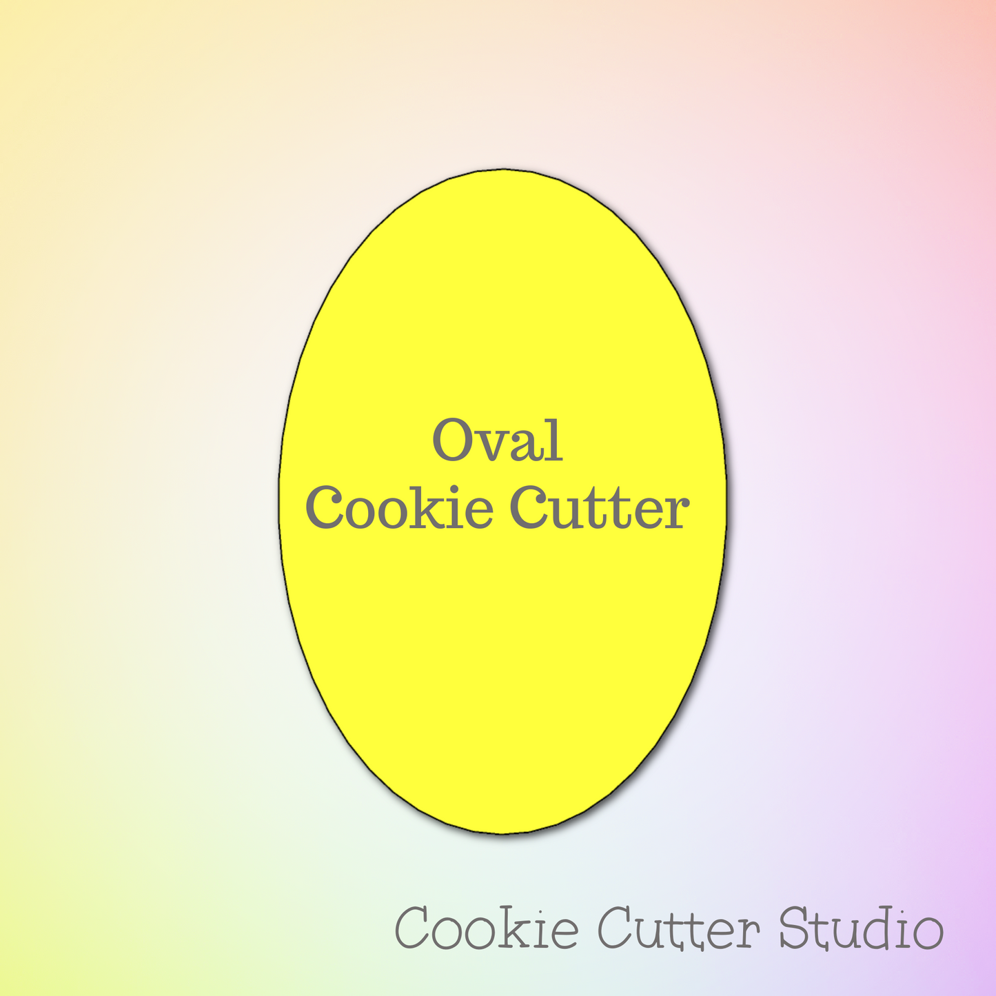 Oval Cookie Cutter