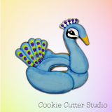 Peacock Float Cookie Cutter, Pool Float Cookie Cutter