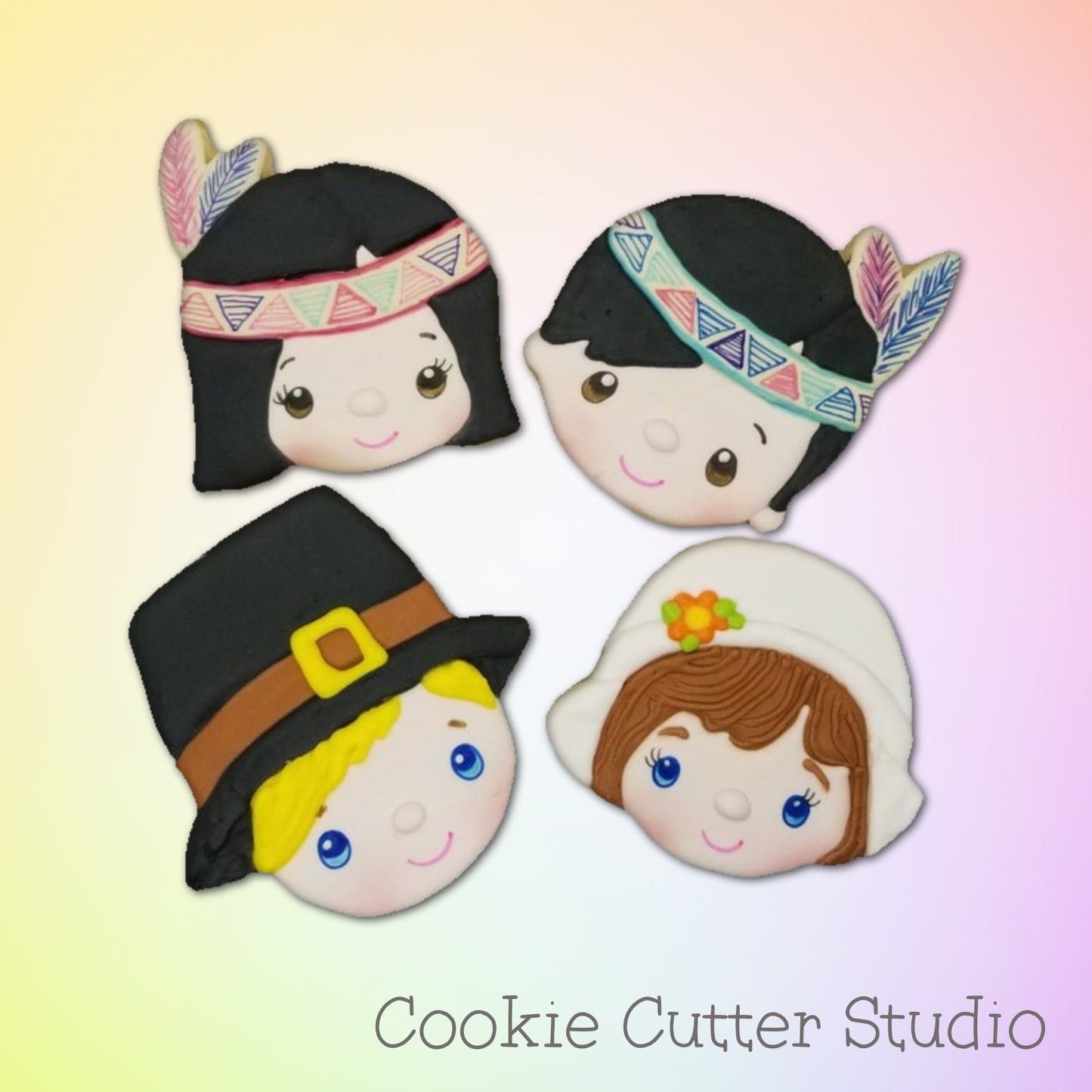 Pilgrim & Indian Cookie Cutter Set