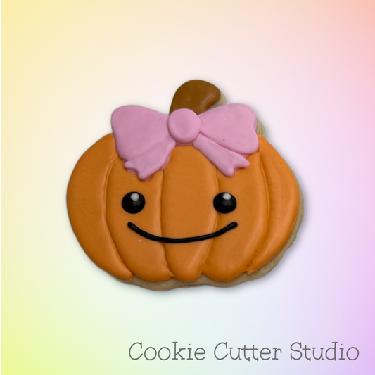 Pumpkin with a Bow Cookie Cutter