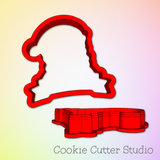 Santa Clause with Banner Cookie Cutter, Christmas Cookie Cutters