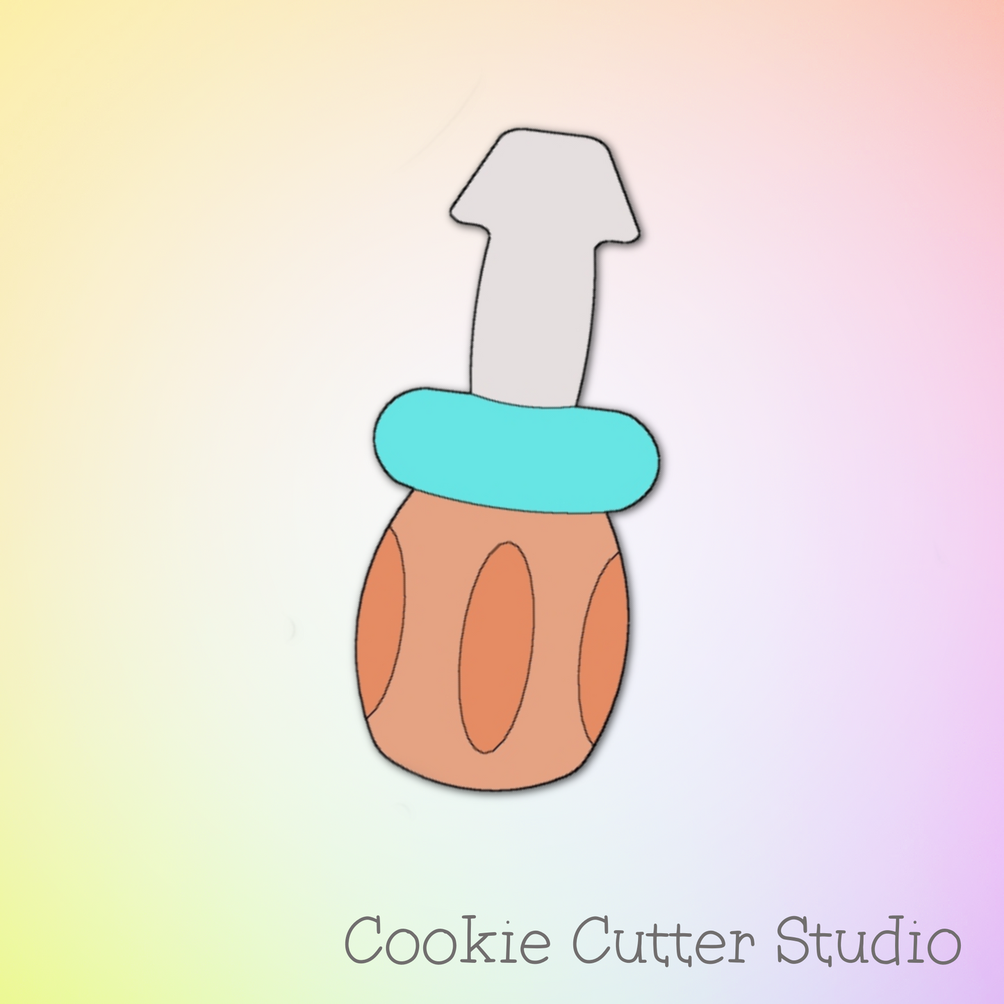 Screwdriver Cookie Cutter - Tool Themed Cookie Cutter for DIY-Themed Treats
