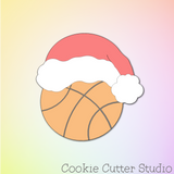 Sports Ball with Santa Hat Cookie Cutter