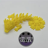 Baby Sunflower Dragon, Majestic 3D-Printed Dragon Fidget Toy – Articulated and Eye-Catching!