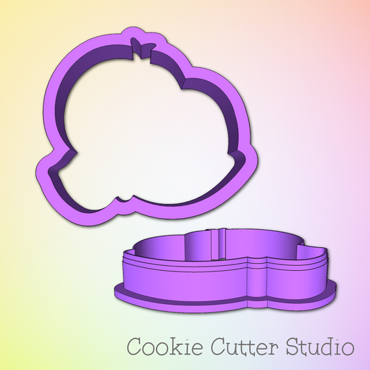 Sloth with a Paint Brush Cookie Cutter, Animal Cookie Cutter