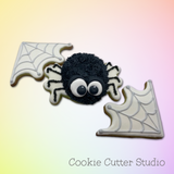 Spider Web & Spider Cookie Cutter Set, Halloween Cookie Cutter