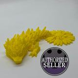 Baby Sunflower Dragon, Majestic 3D-Printed Dragon Fidget Toy – Articulated and Eye-Catching!