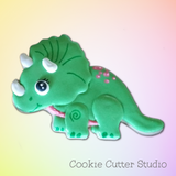 Triceratops Cookie Cutter, Dinosaur Cookie Cutter