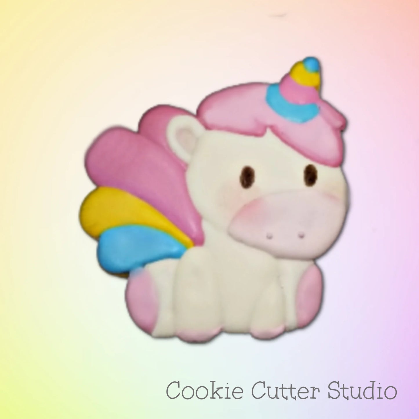 Unicorn Cookie Cutter, Sitting Unicorn Cookie Cutter