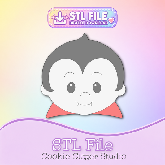 Vampire Cookie Cutter STL File | Digital Download Only | 5 Sizes