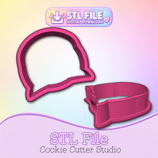 Vampire Girl Cookie Cutter STL File | Digital Download Only | 5 Sizes