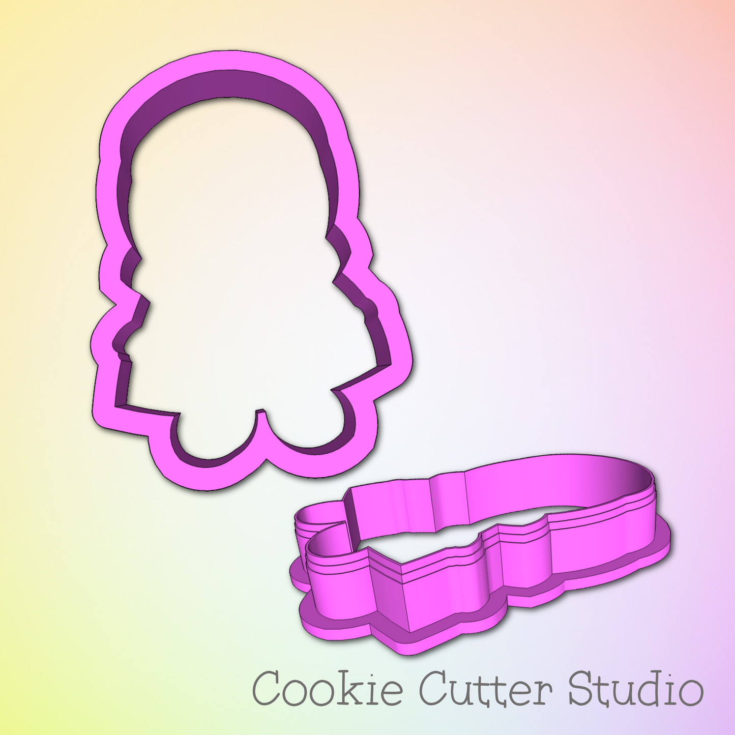 Vampire Girl Cookie Cutter, Halloween Cookie Cutter