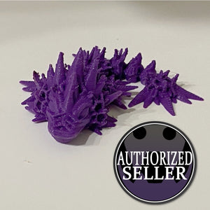 Baby Void Sea Dragon, Majestic 3D-Printed Dragon Fidget Toy – Articulated and Eye-Catching!