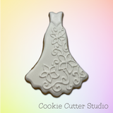 Dress Cookie Cutter, Wedding Cookie Cutter