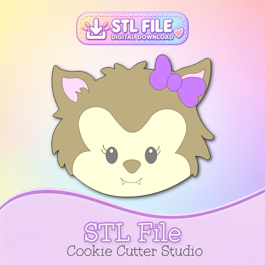 Werewolf Girl Cookie Cutter STL File | Digital Download Only | 5 Sizes