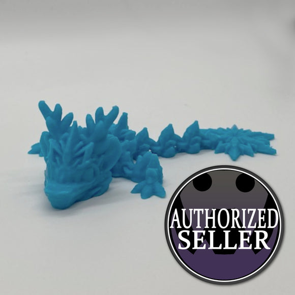 Baby Winter Dragon, Majestic 3D-Printed Dragon Fidget Toy – Articulated and Eye-Catching!