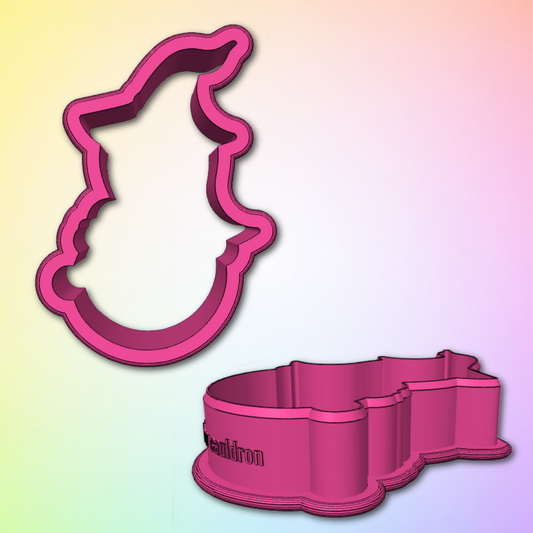 Ghost Witch with Cauldron Cookie Cutter STL Files | Digital Download Only | 5 Files