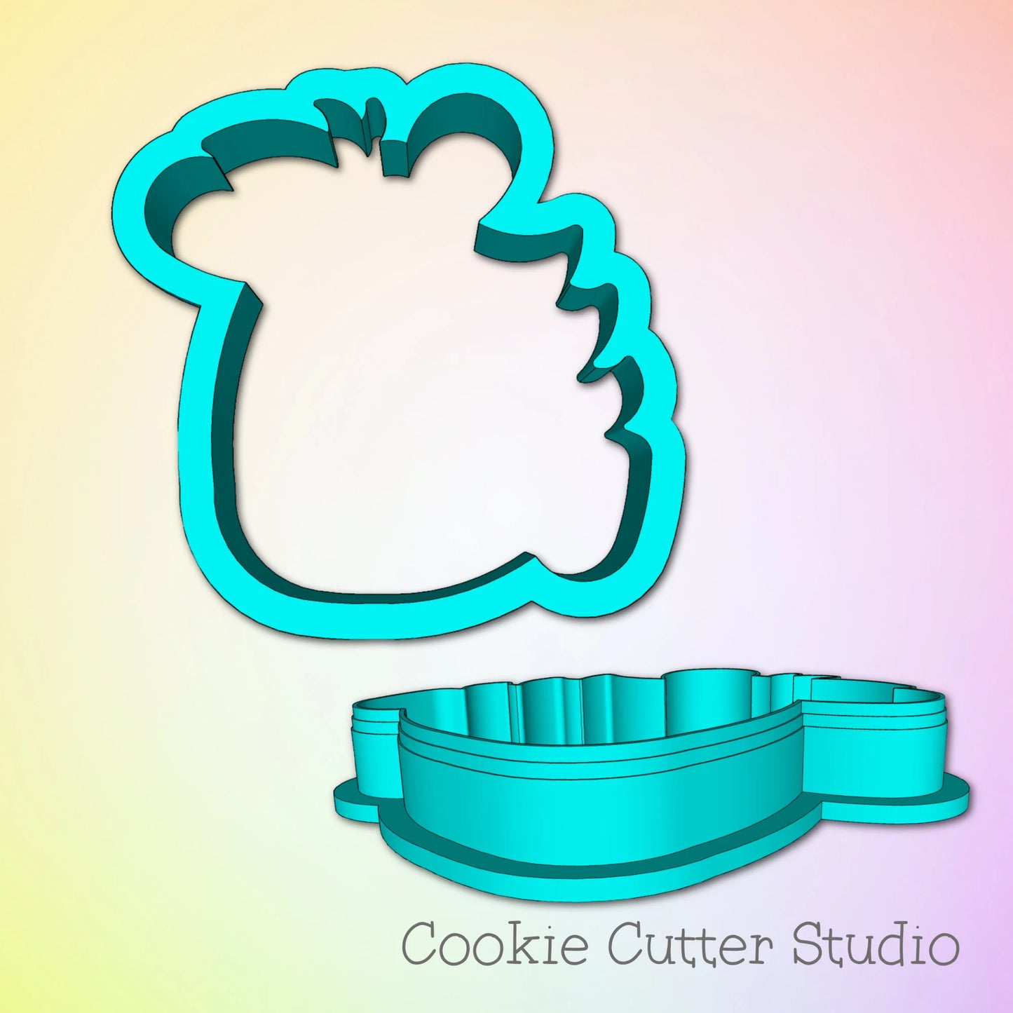 Classic Zebra Head Cookie Cutter