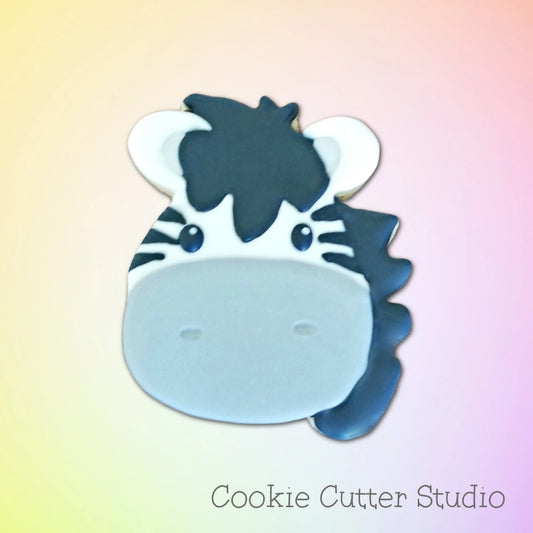 Classic Zebra Head Cookie Cutter