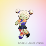 Zombie Girl Cookie Cutter, Halloween Cookie Cutters