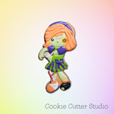 Zombie Girl Cookie Cutter, Halloween Cookie Cutters