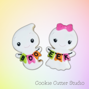 Ghost Boy & Girl Cookie Cutters, Halloween Cookie Cutter