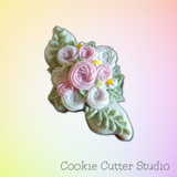 Floral Cookie Cutter, Baptism Cookie Cutter