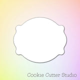 Floral Plaque Cookie Cutter