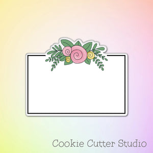 Floral Plaque Cookie Cutter