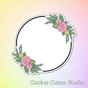 Floral Plaque Cookie Cutter