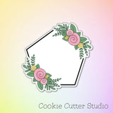 Floral Plaque Cookie Cutter