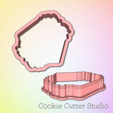 Floral Plaque Cookie Cutter