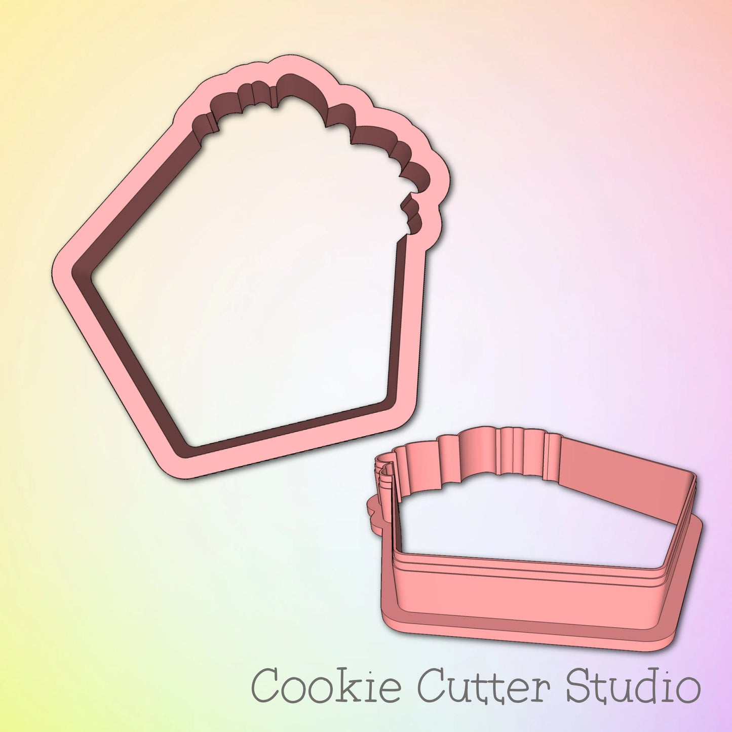 Floral Plaque Cookie Cutter