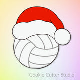 Sports Ball with Santa Hat Cookie Cutter