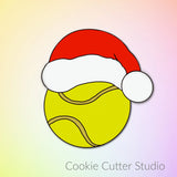 Sports Ball with Santa Hat Cookie Cutter