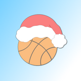 Sports Ball with Santa Hat Cookie Cutter