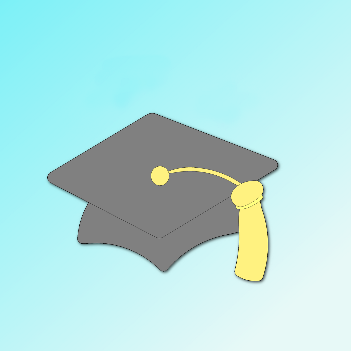 Graduation Cap Cookie Cutter