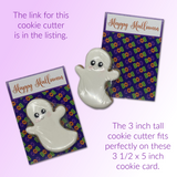 Halloween Cookie Card - Boo