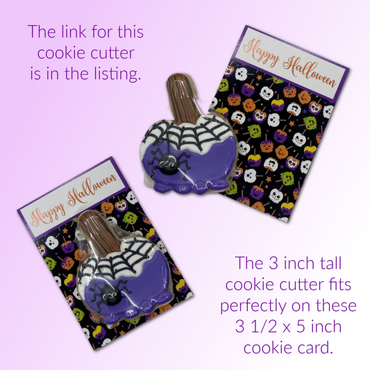Halloween Cookie Card - Candy Apple