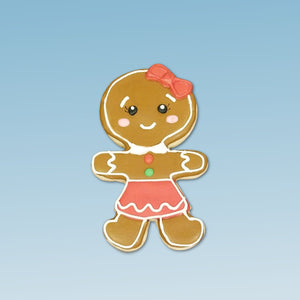 Gingerbread Girl Cookie Cutter, Christmas Cookie Cutter