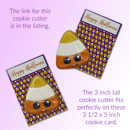Halloween Cookie Card - Candy Corn