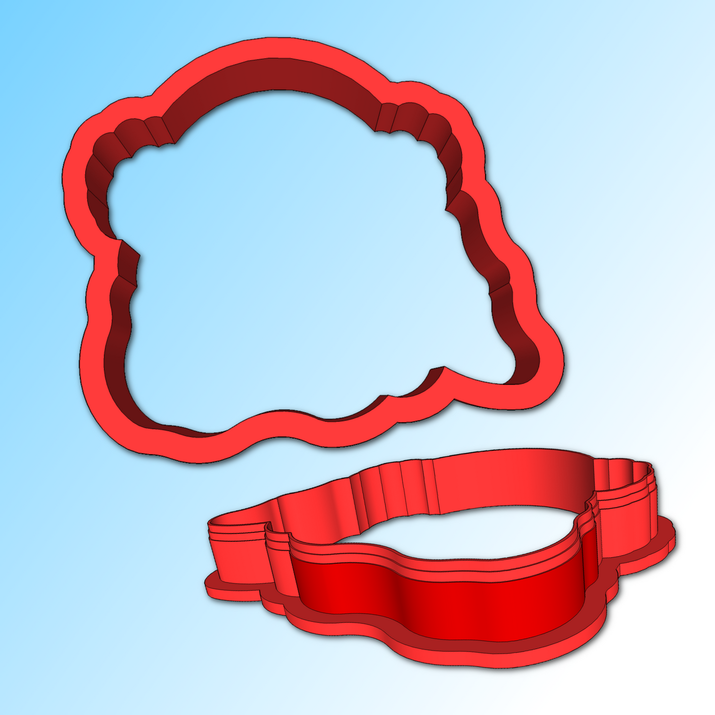 Chick Cookie Cutter, Christmas Farm Animal Cookie Cutter