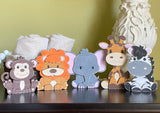 Distressed Jungle Animal Characters